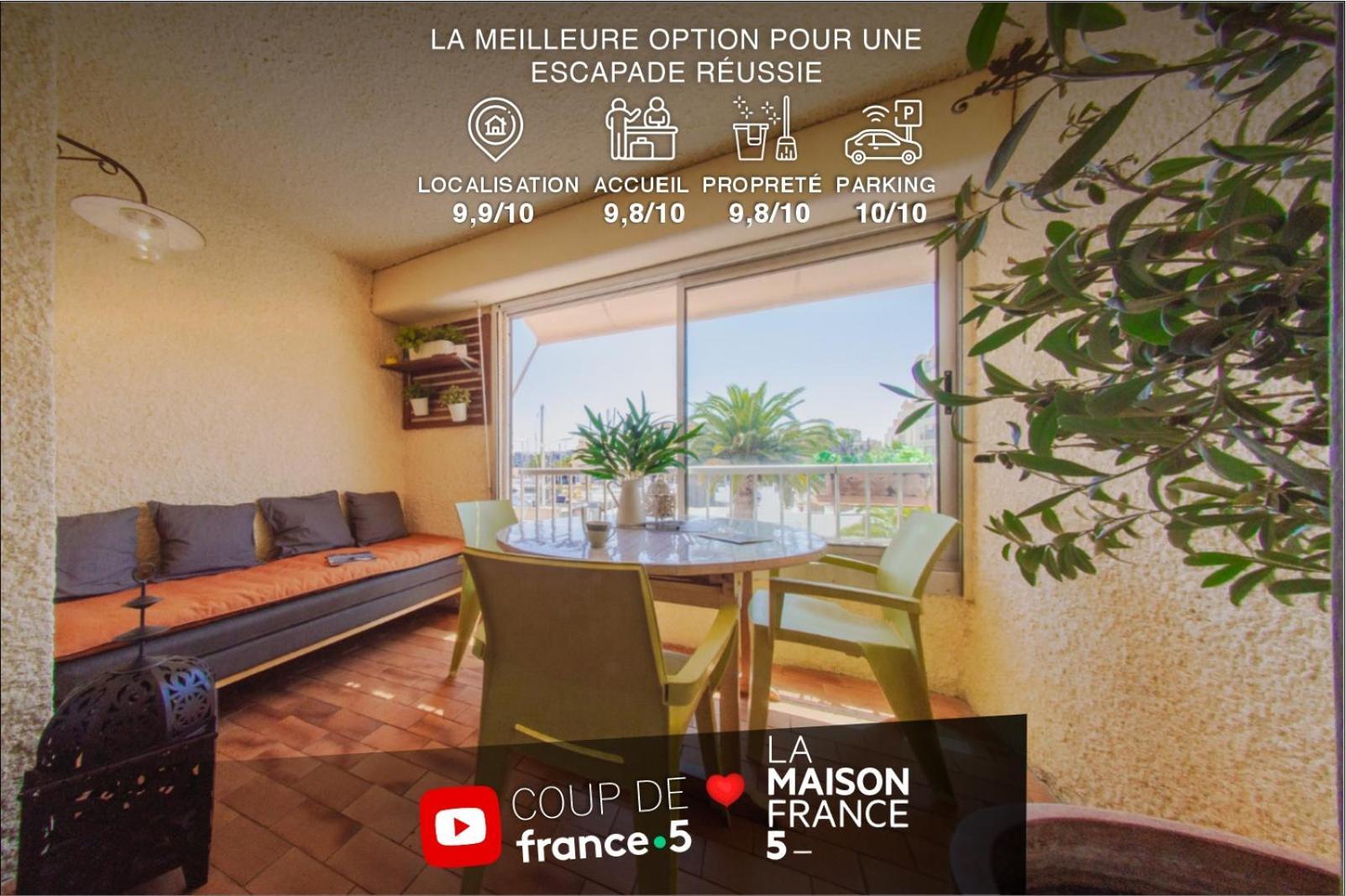 Retromirabeau "Cote Mer" - 29M2 - Lumineux - Terrasse Loggia - Vue Marina - Parking Securise - 2 A 3 Pers - Emplacement Top - Cheques Vacances Connect جرْويسا المظهر الخارجي الصورة